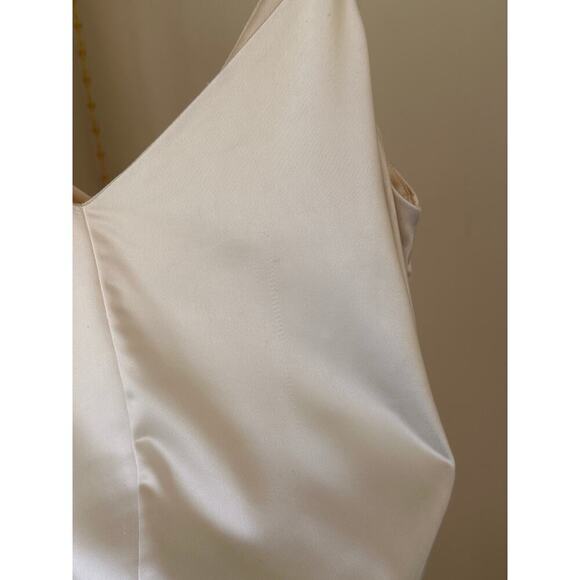 Obando Collective Cream High Low Tank Top Cream Satin size 4 - Picture 5 of 8